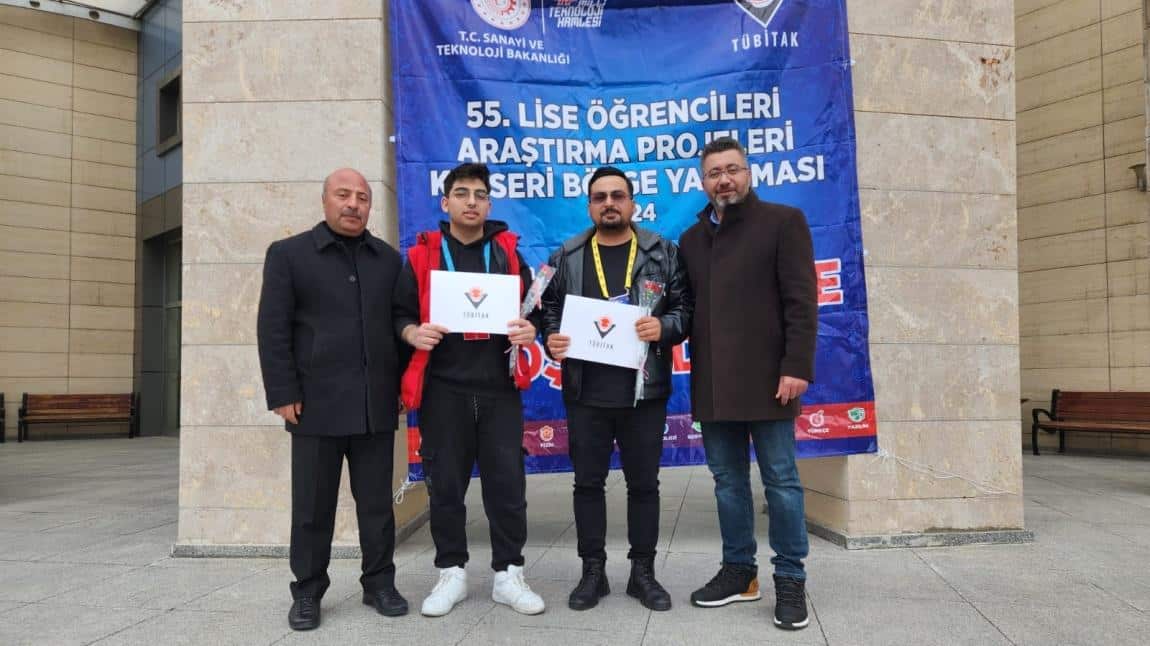 Tübitak 2204-A Lise Öğrencileri Proje Yarışması Bölge Finalleri Etabında Okulumuz Proje Ekibinden Gururlandıran Derece Ödülü 